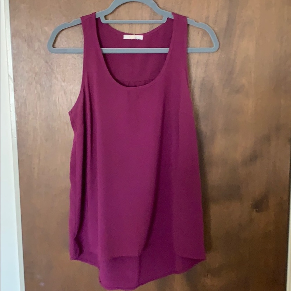 Anthropologie Plum sleeveless blouse